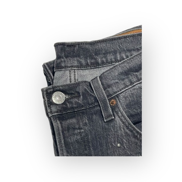 Levi’s x Free People ✪ 501 Crystal Crop Stretch Jeans ✪ Black Wash ✪ 30 Y2K Vibe - Picture 5 of 16